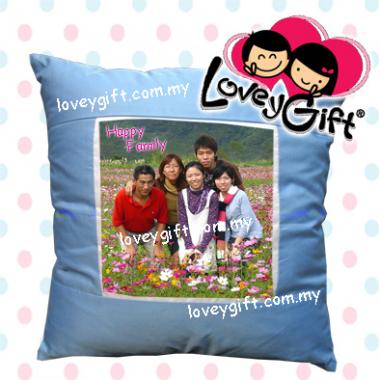 Photo Cushion - Blue