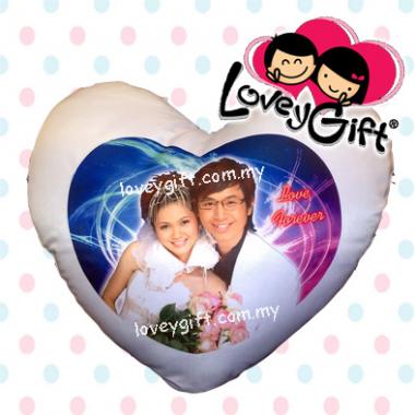 Photo Cushion - Love Shape(Blue)