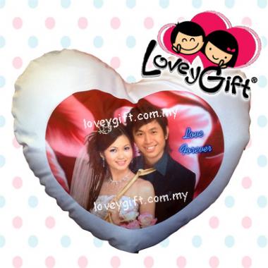 Photo Cushion - Love Shape(Rose Pink)