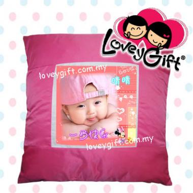 Photo Cushion - Rose Pink