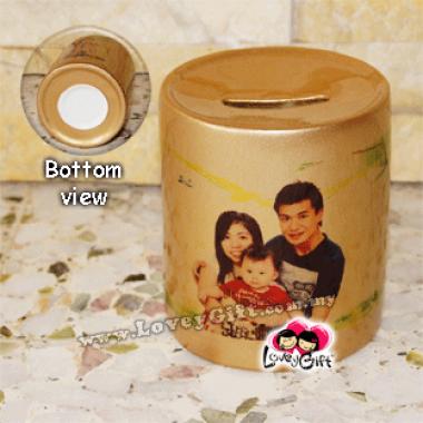Personalized Money Bank (Gold)