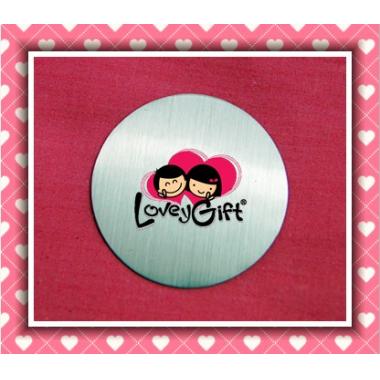Round Silver Magnet