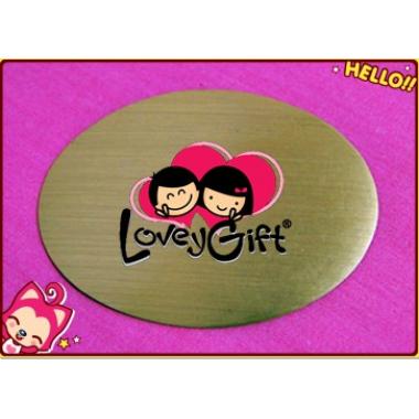 Oval Gold magnet