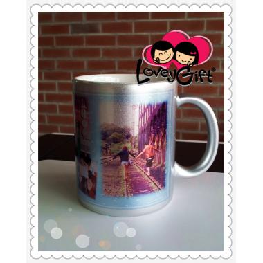 Personalized Photo Silver Mug