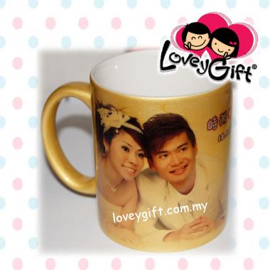 Personalized Photo Gold Mug