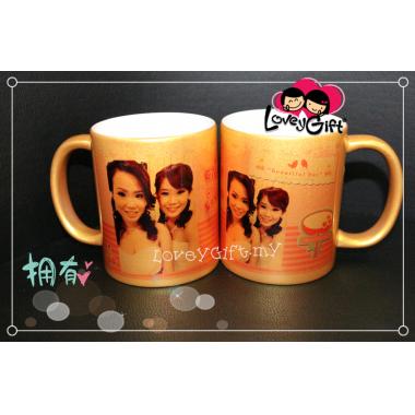 Personalized Photo Gold Mug