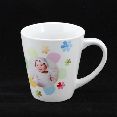Photo White Cone Mug (12oz)