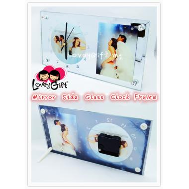 Mirror Side Glass Clock F...